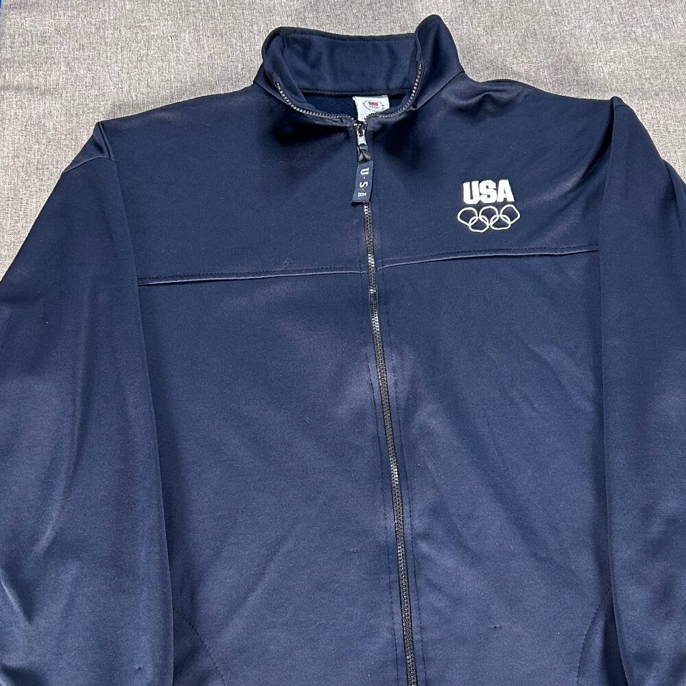 Vintage Usa Olympic Committee Track Jacket Men's … - image 4